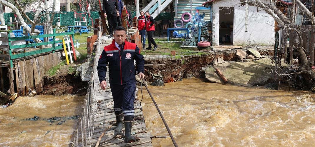 İL MÜDÜRÜMÜZ YAĞIŞ SONRASI TAŞKIN ALANLARINI İNCELEDİ